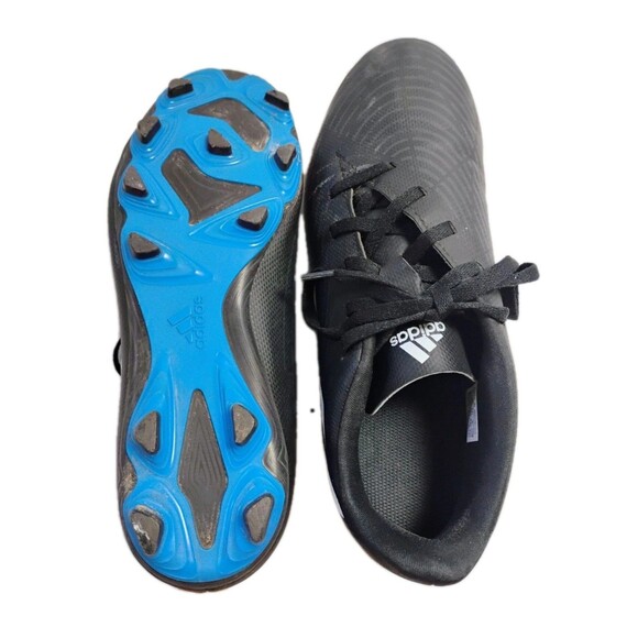 ⚽️ Adidas Predator Freak.4 FXG Soccer Cleats Men's Black Blue Size 6‎ ⚽️ - Picture 7 of 9